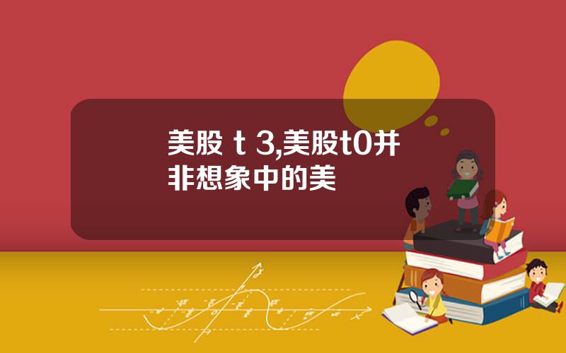 美股 t 3,美股t0并非想象中的美